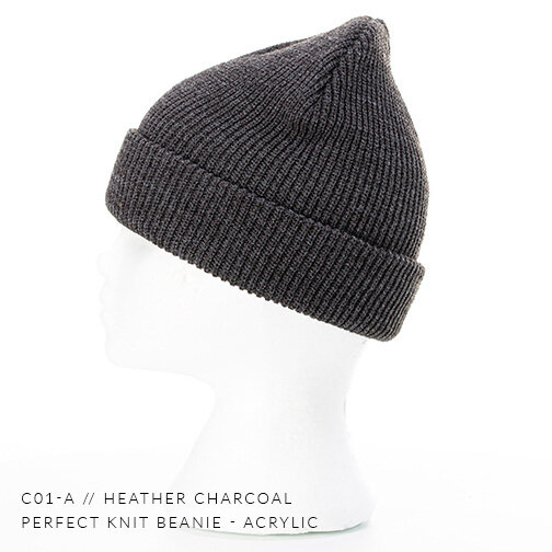 c01-A // Perfect Knit Custom Beanie - Acrylic — CAPTUER HEADWEAR