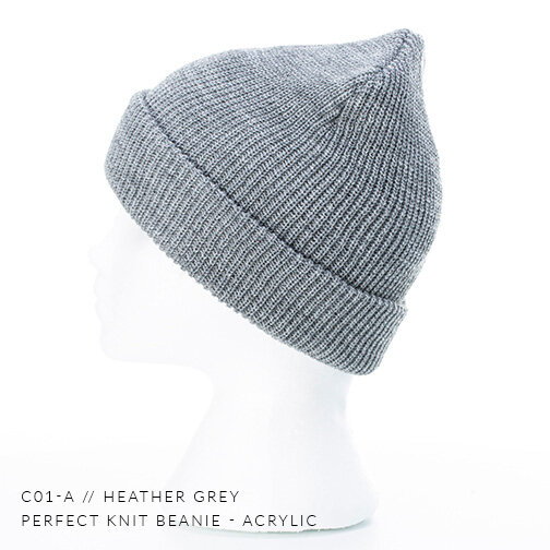 c01-A // Perfect Knit Custom Beanie - Acrylic — CAPTUER HEADWEAR