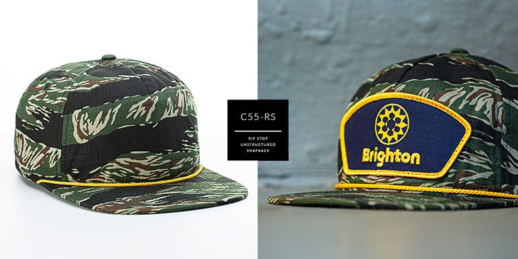 C55-RS Pinch Front Ripstop Custom Snapback Similar Style Button