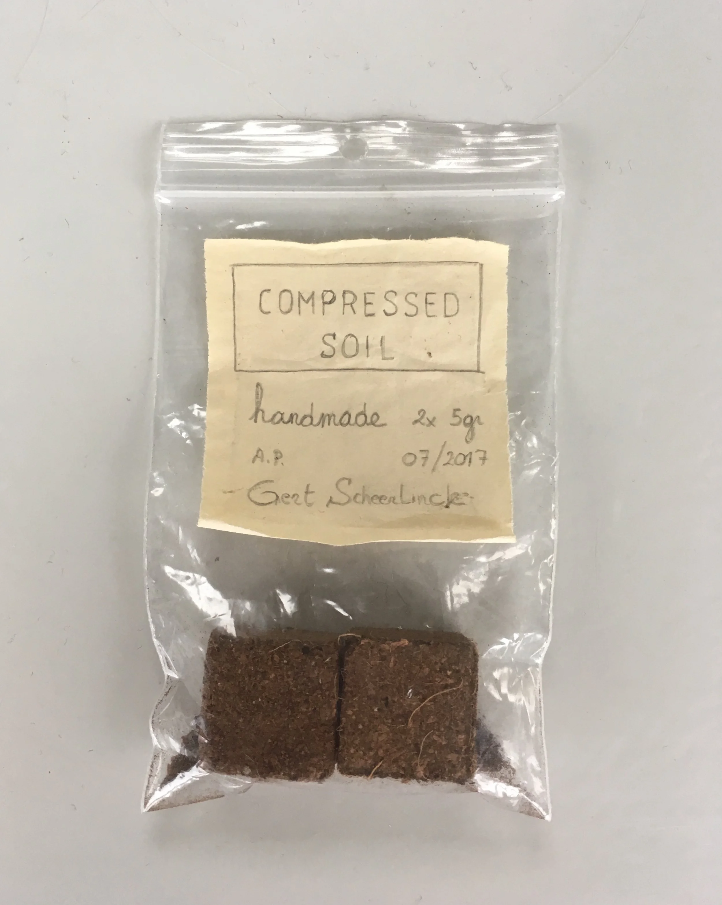 Gert Scheerlinck, Compressed Soil, 2017 ©