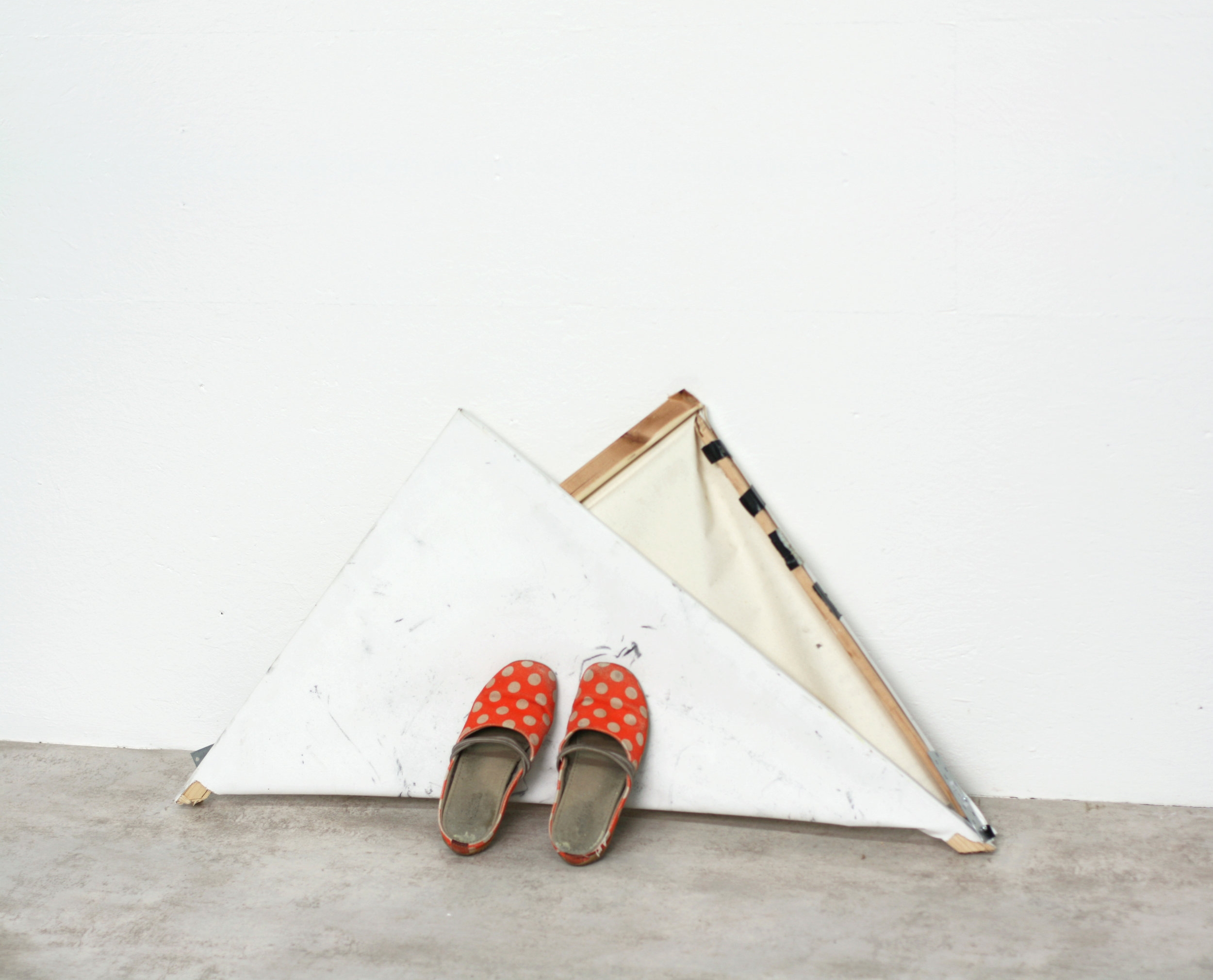 Slippers On Canvas.