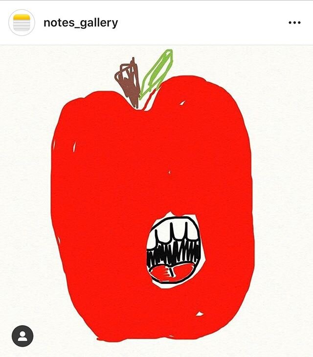 Thanks for the mini exhibit, @notes_gallery ! @ryanetrott is curating iPhone drawings into a sweet gallery&mdash; check it out! #notesgallery