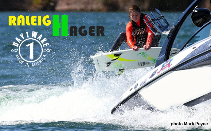 Raleigh Hager double grab at the Supreme Wake Surf Cahmpionship in Parker, Az