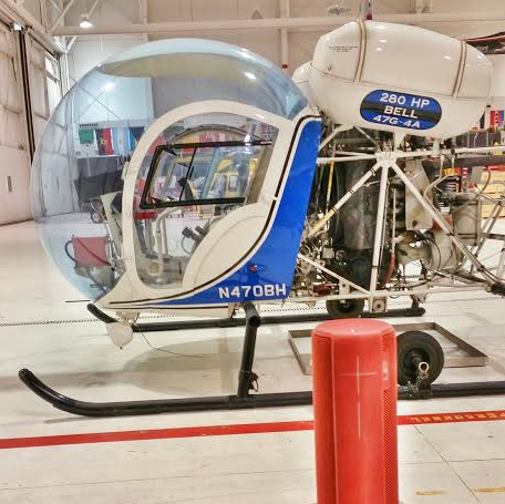 Dictating The Review From Bell's Helicopter Hanger