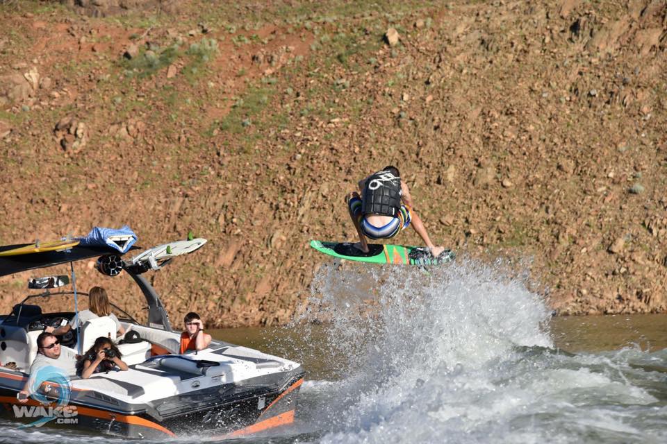 #boost, Hunter Clement, new Supreme Boats team rider, getting some huge air. Photo Cred: wake9.com