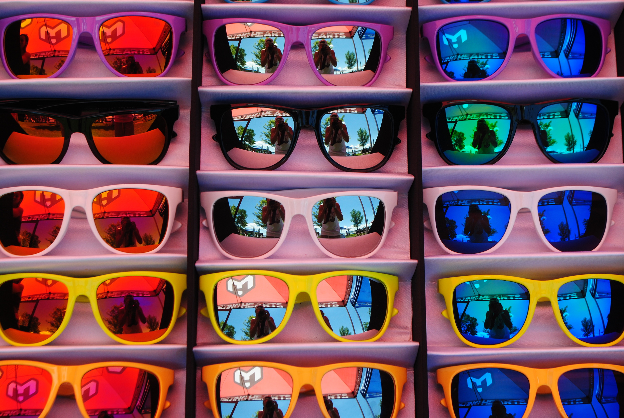 Melting Hearts Sunglasses was one of the sponsors on site showing their colors.