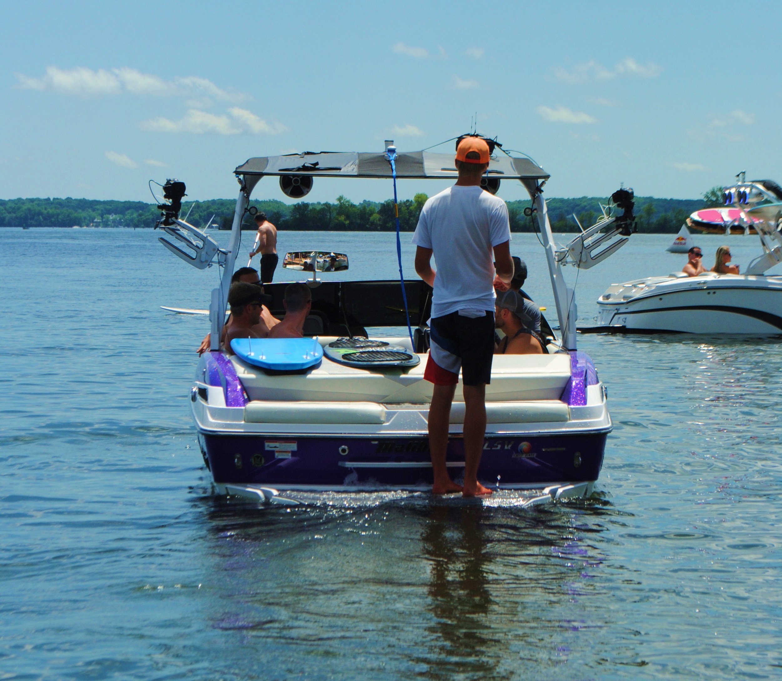 The event was run behind a 2015 Malibu LSV with Surfgate, and footage was streamed live to a jumbo-tron on shore!