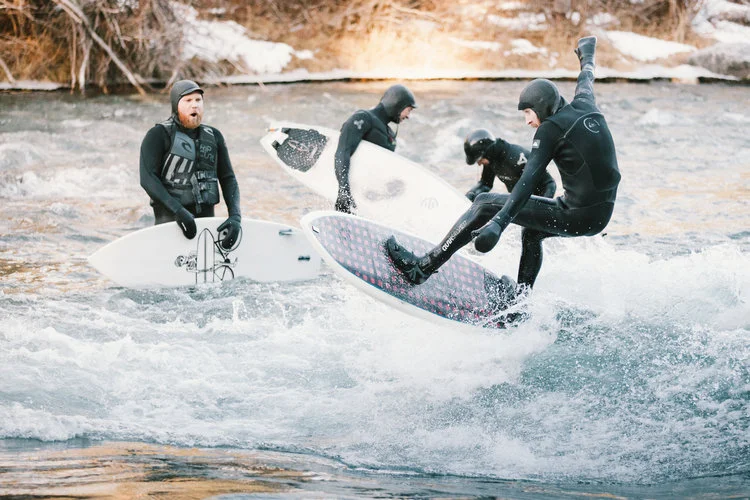 Surfing In The Mountains of Canada