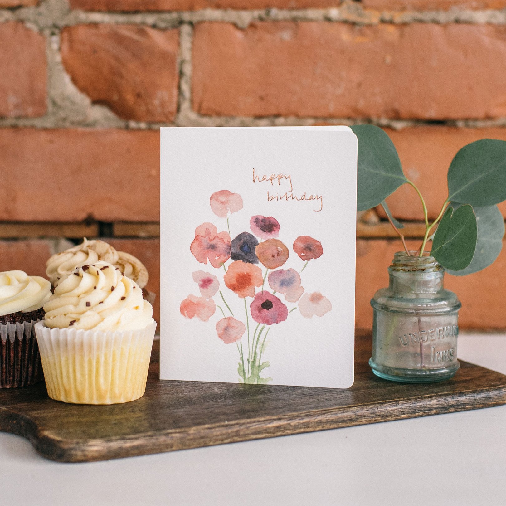 Poppies Birthday Greeting Card