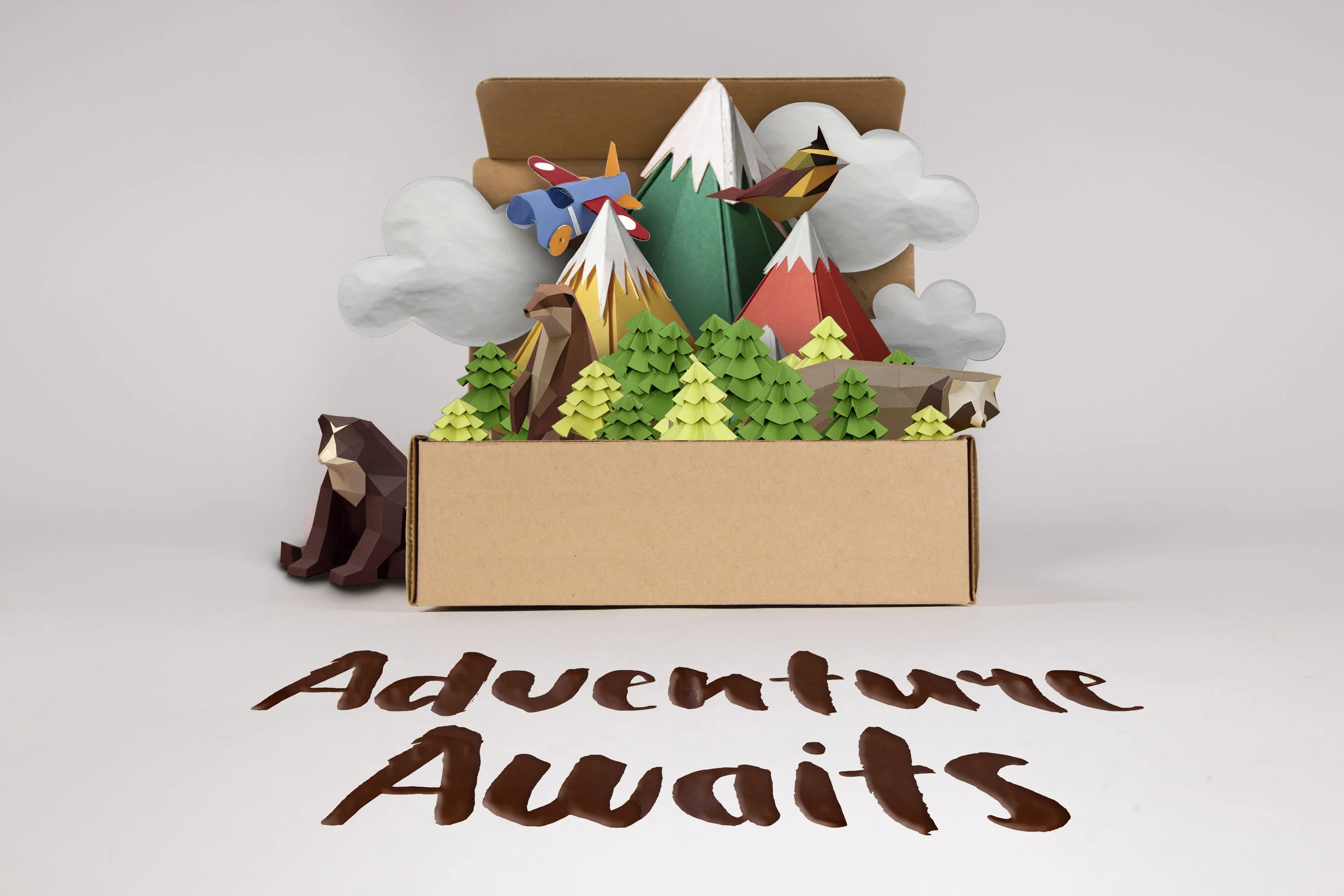 Adventure Awaits - Paper Art Concept