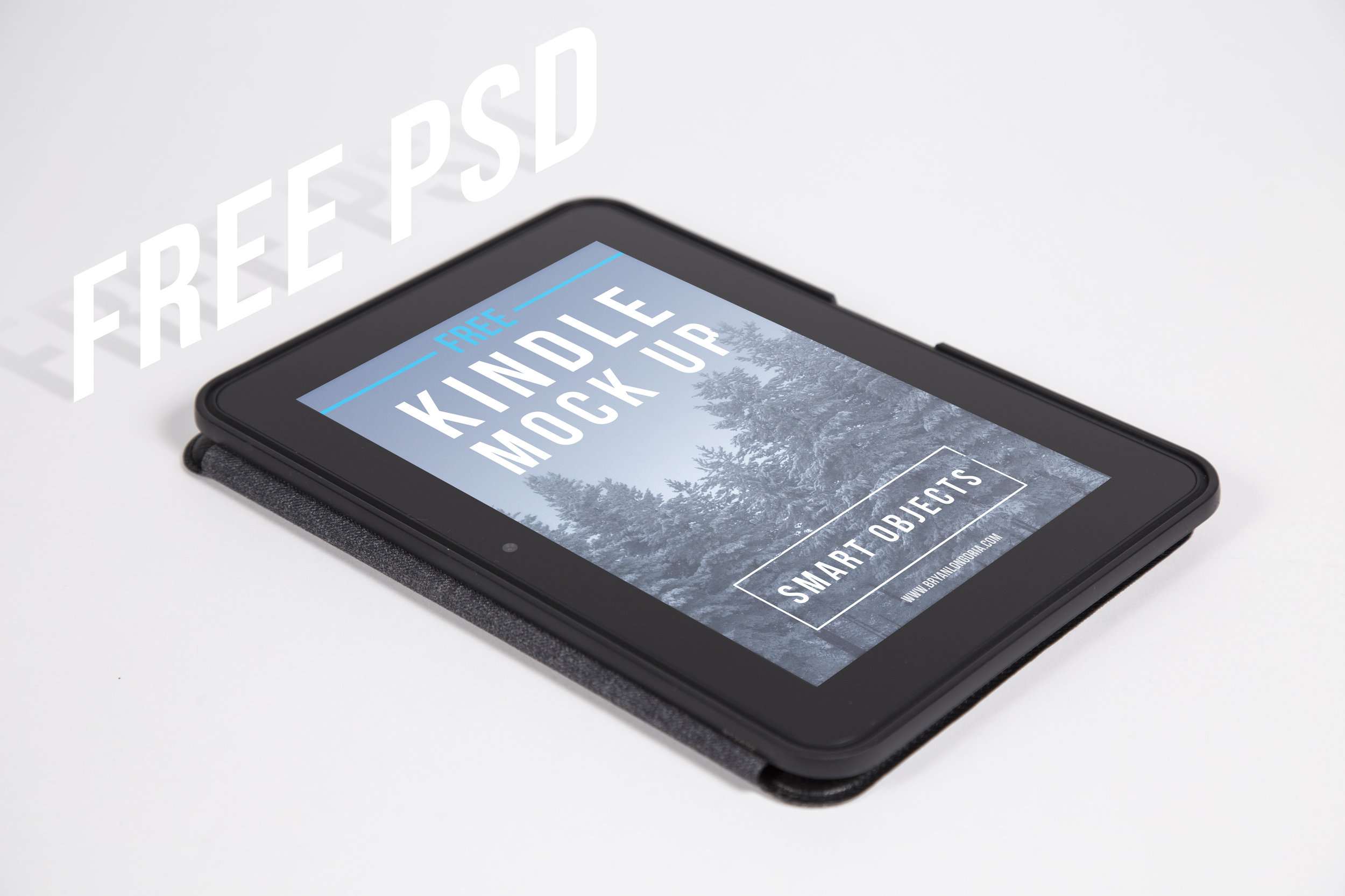 Free Kindle HD PSD Mockup for E-Books