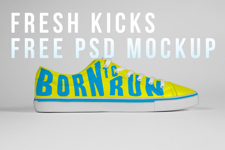 Fresh Kicks: Free PSD Mockup