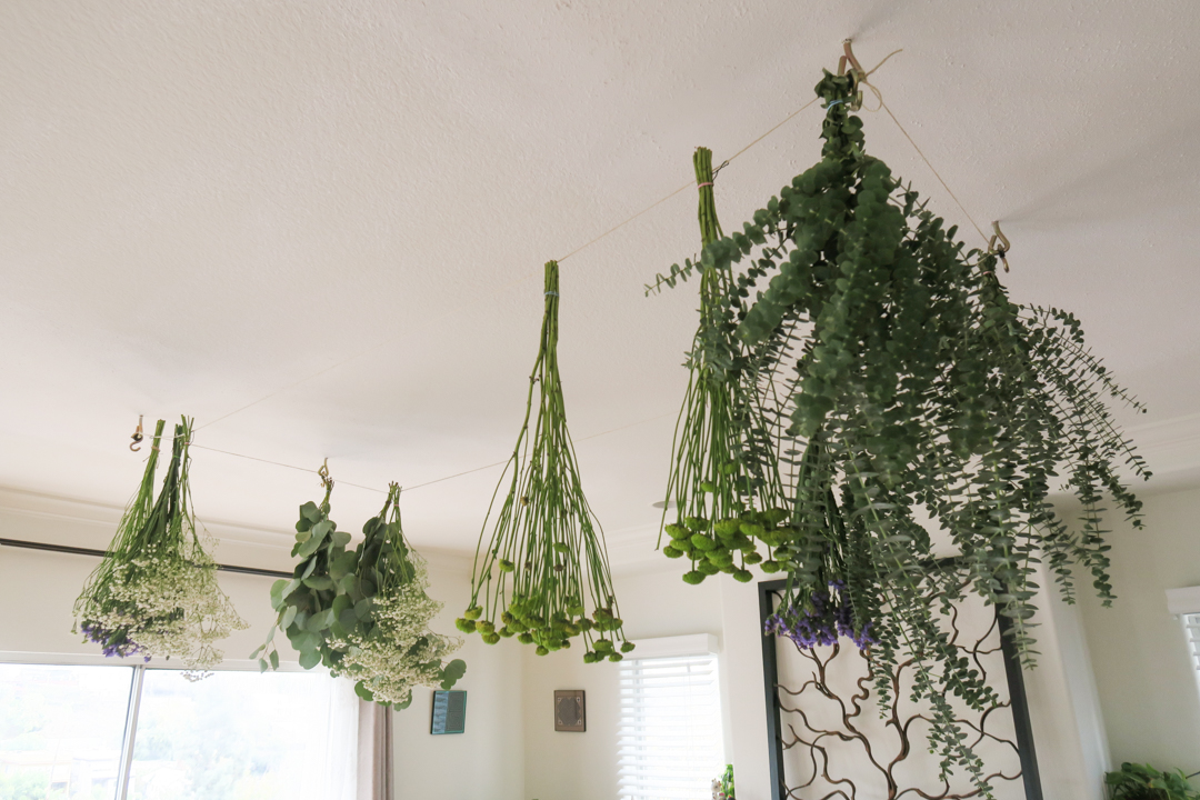 diy drying flowers