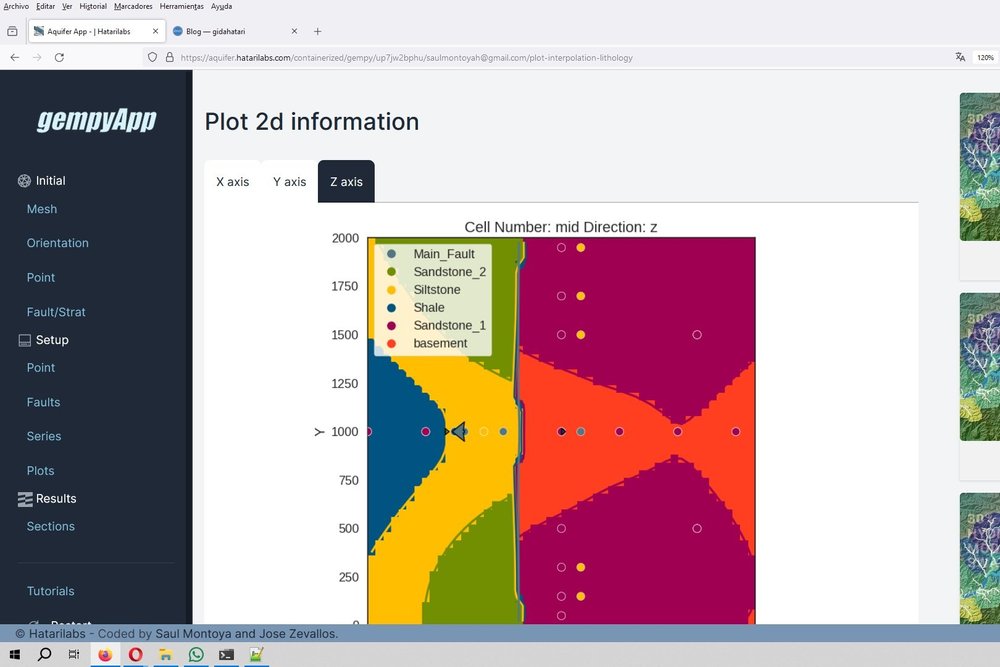 Ejemplo básico de modelamiento geológico con Gempy y Aquifer App ...