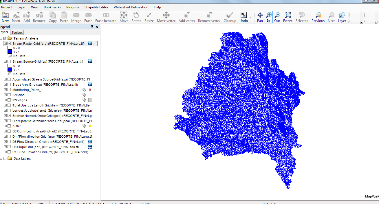  Figura 32. Stream Raster Grid.