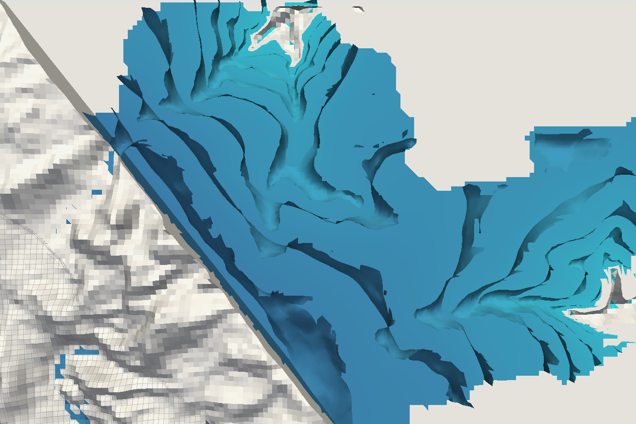 Representación de un modelamiento numérico de una cuenca andina 