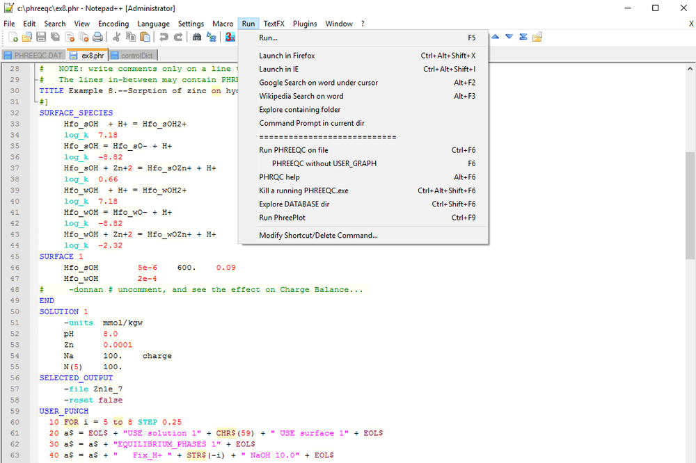 Tutorial de Instalación de Phreeqc con Notepad — gidahatari