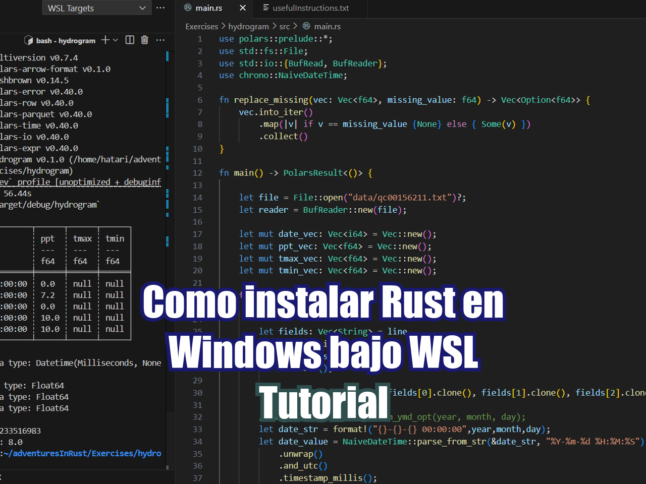 Como instalar Rust en Windows bajo WSL - Tutorial — gidahatari