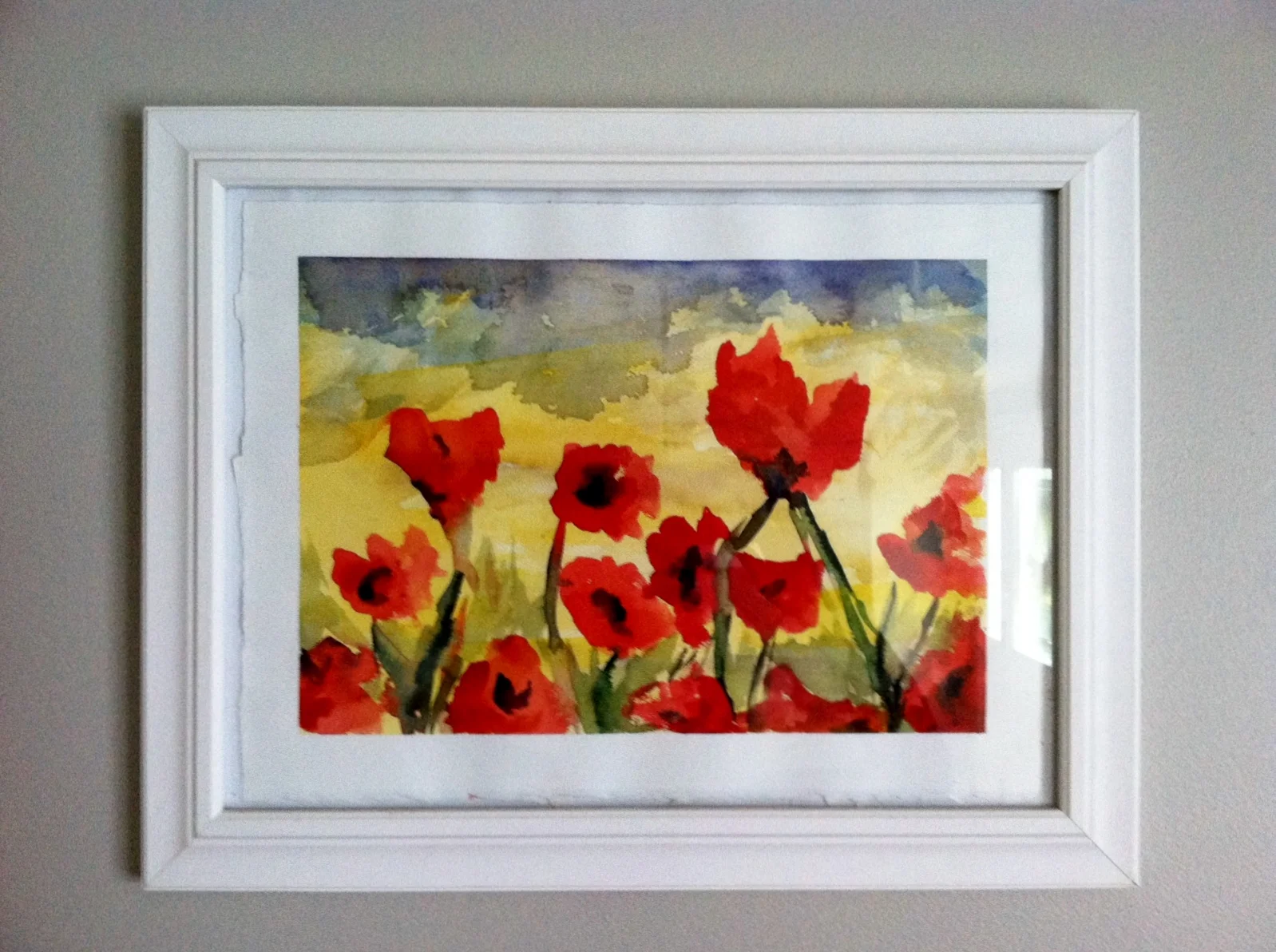 Sara's Poppies Framed