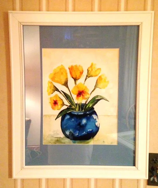 Yellow Tulips Framed