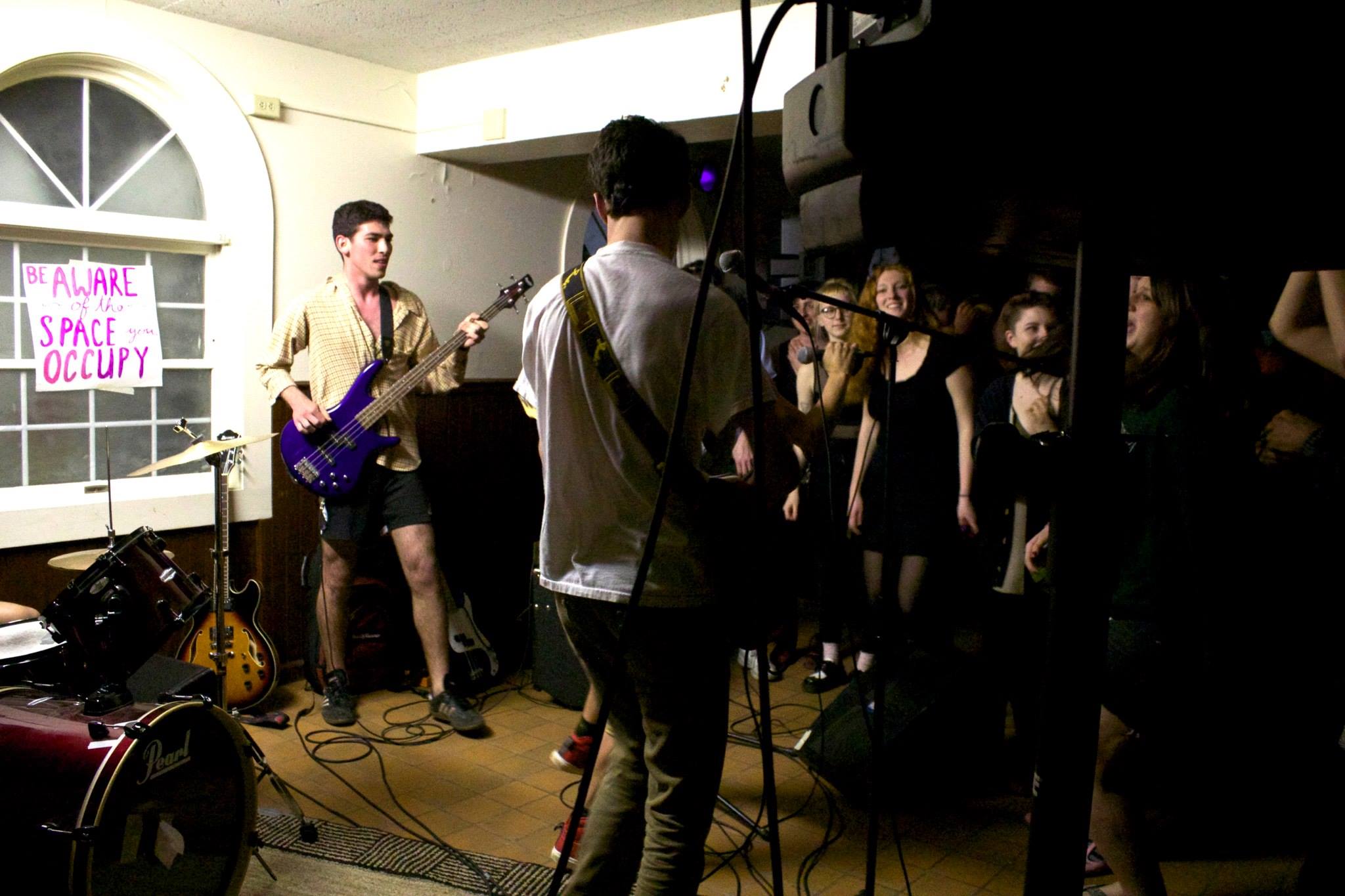 Sophomore Andrew and Josh at 'Punk Night' in the DKE basement