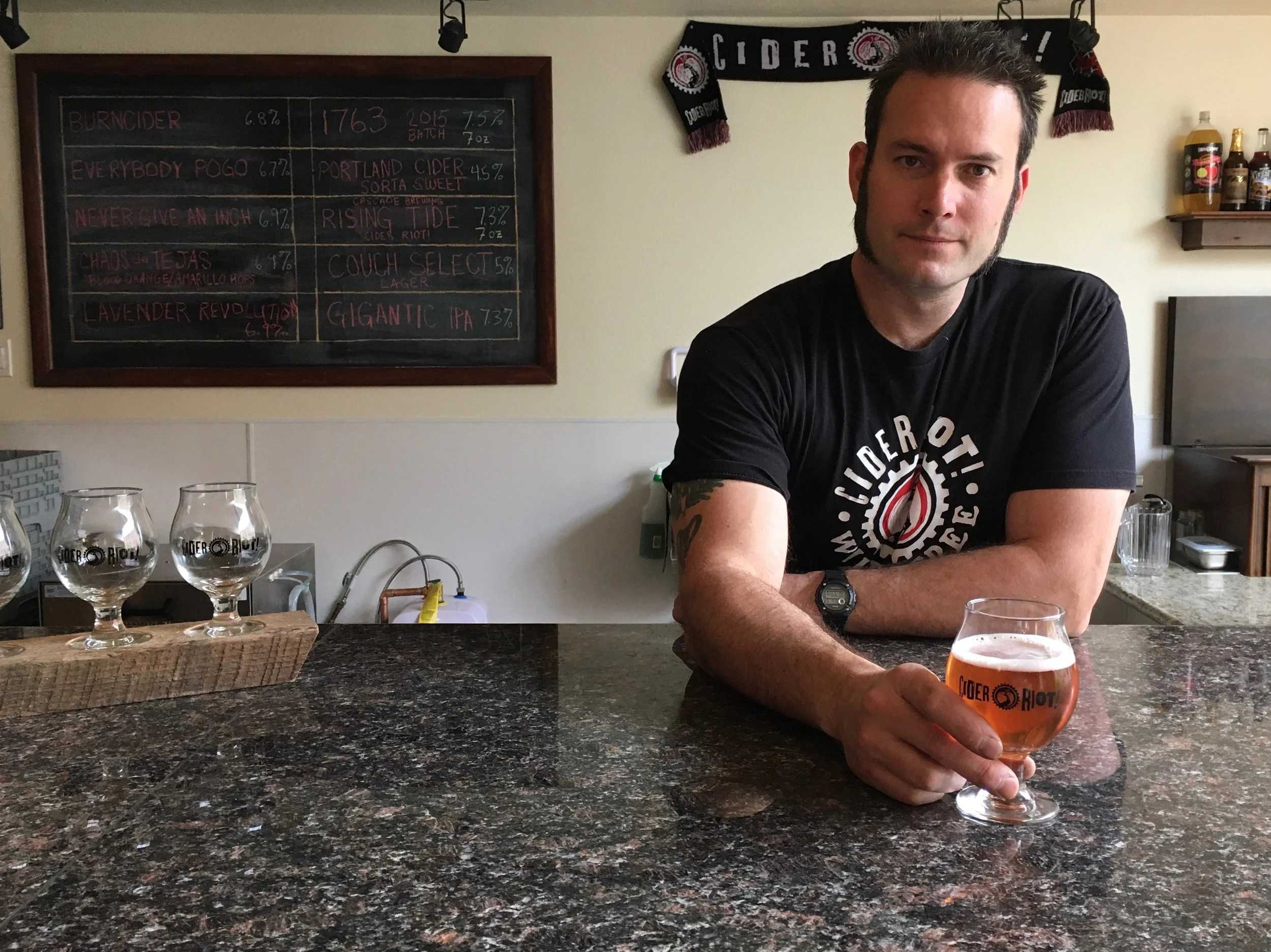 Abram-Goldman-Armstrong-founder-and-owner-of-Cider-Riot-behind-the-bar-at-the-newly-opened-Cider-RIot-Pub..jpg
