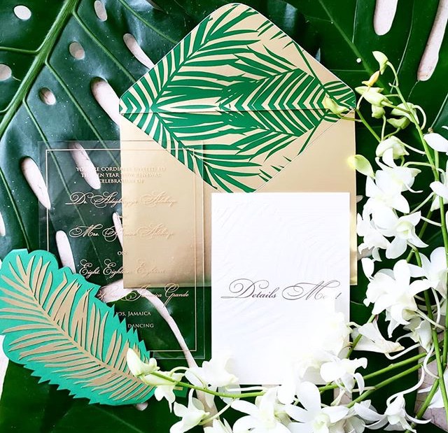 Green "Palm leaf" Inspired Suite
