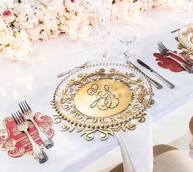 Custom Lasercut Charger with Monogram