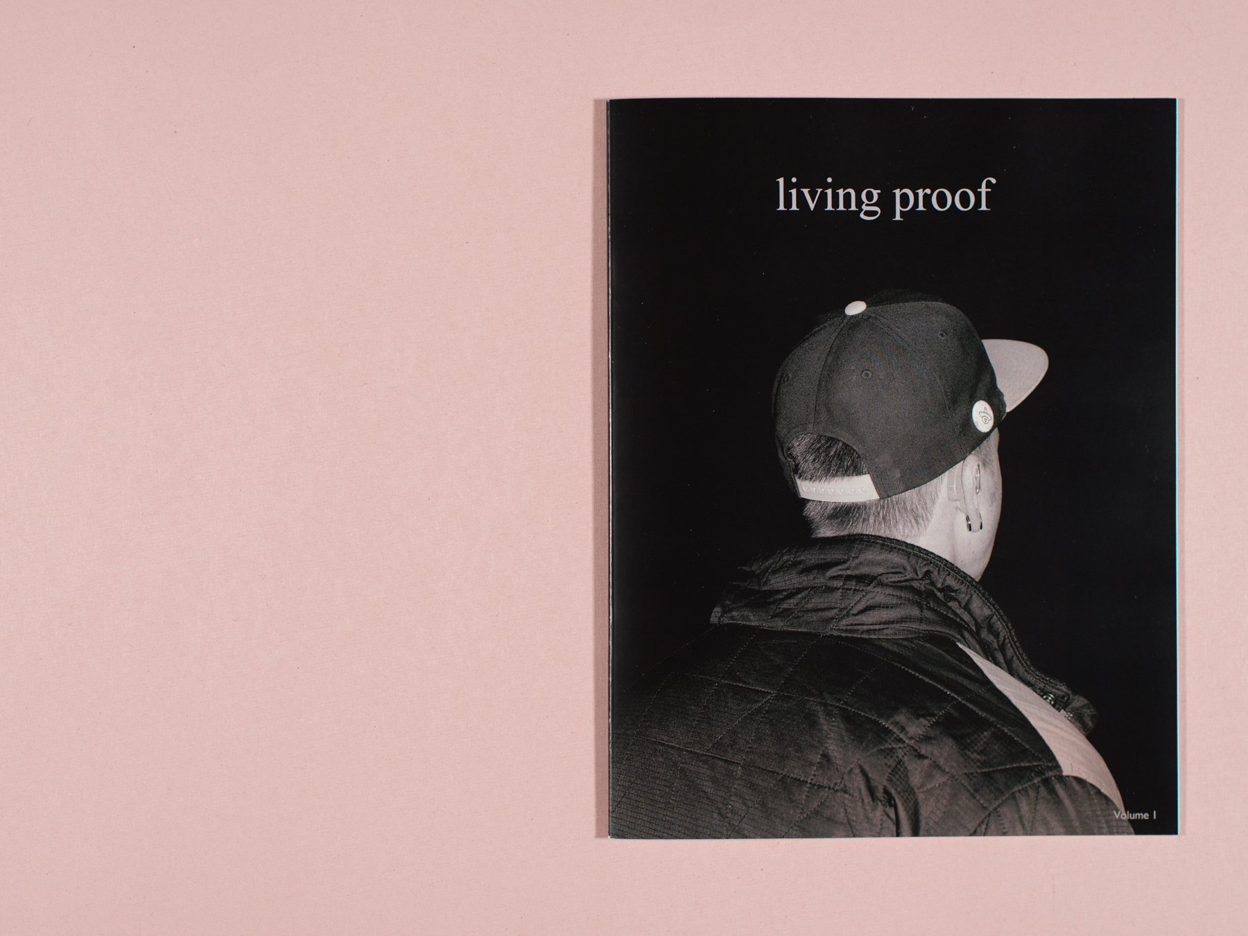   Living Proof Volume I  Winter 2013  Saddle-stitch bound magazine, 40 pages, 8.5"x11", black and white   Edition of 20 , signed&nbsp;  $15&nbsp; ( contact &nbsp;for purchases)  A collaboration between Madison McKenna and her brother, James McKenna (