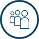 Data science solutions for Operations Managers - Analytics team support icon.