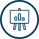 Data science solutions for Data Analysts - Data analysis services icon.