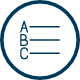 Business intelligence and data analysis services - Classification and association methods icon.
