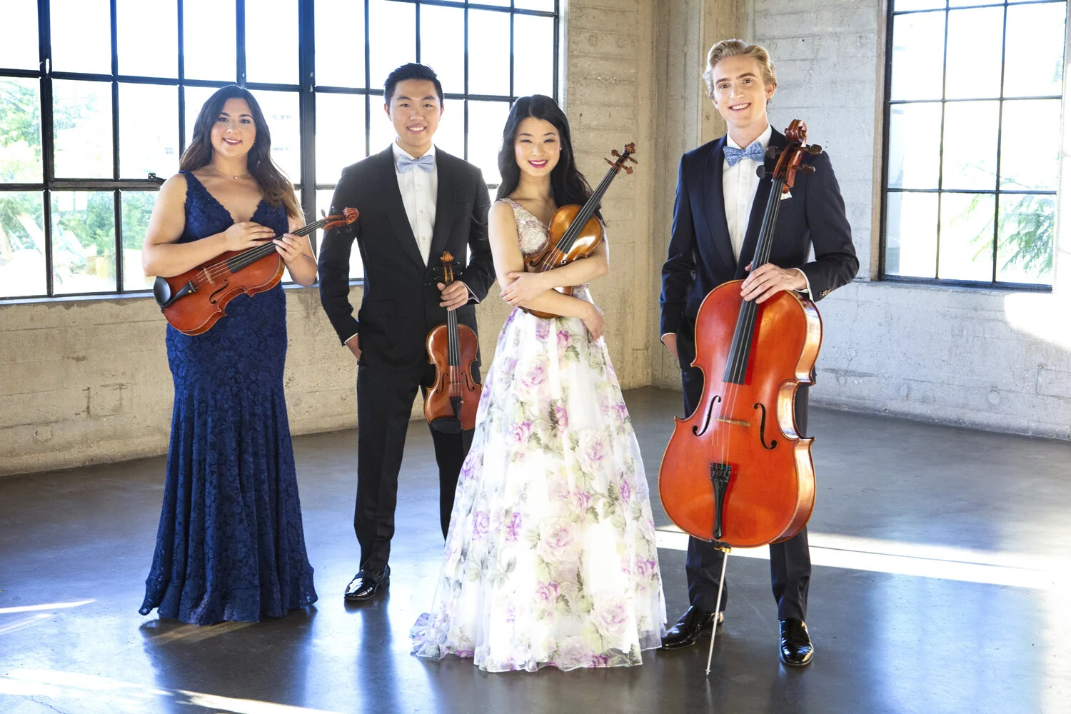Viano String Quartet, co-winners of the 2019 Banff International String Quartet Competition.