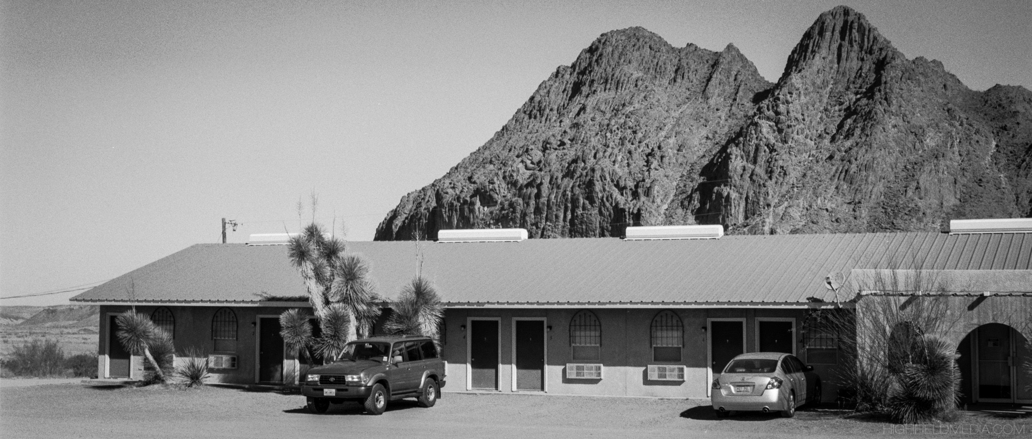 The Big Bend Mission Lodge in Study Butte-Terlingua, TX. Although the rooms are spartan, they're clean and affordable.