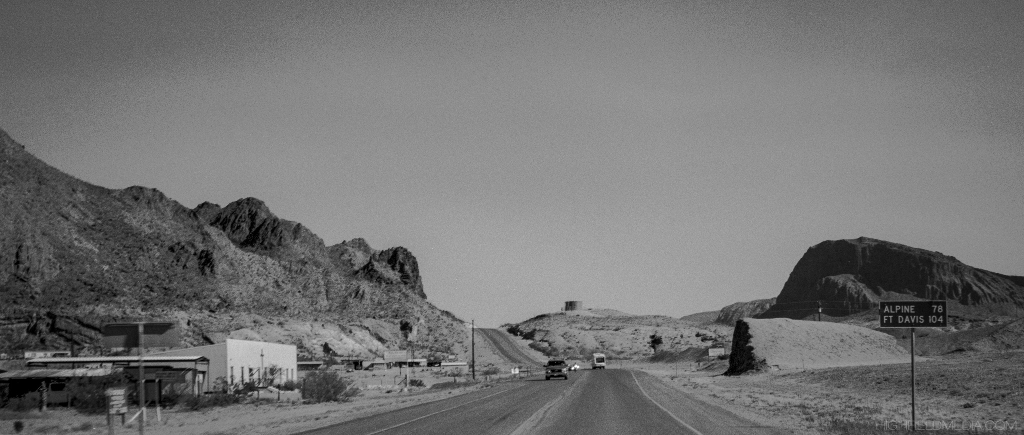 Texas State Highway 118, leaving Study Butte-Terlingua for Alpine, the county seat of Brewster County, and its only city as well.