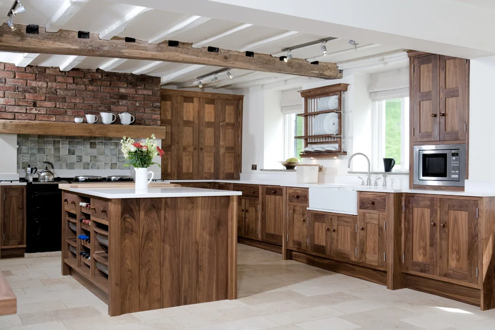 Solid Wood Walnut Kitchen Simon Mcconville Kitchens And Furniture