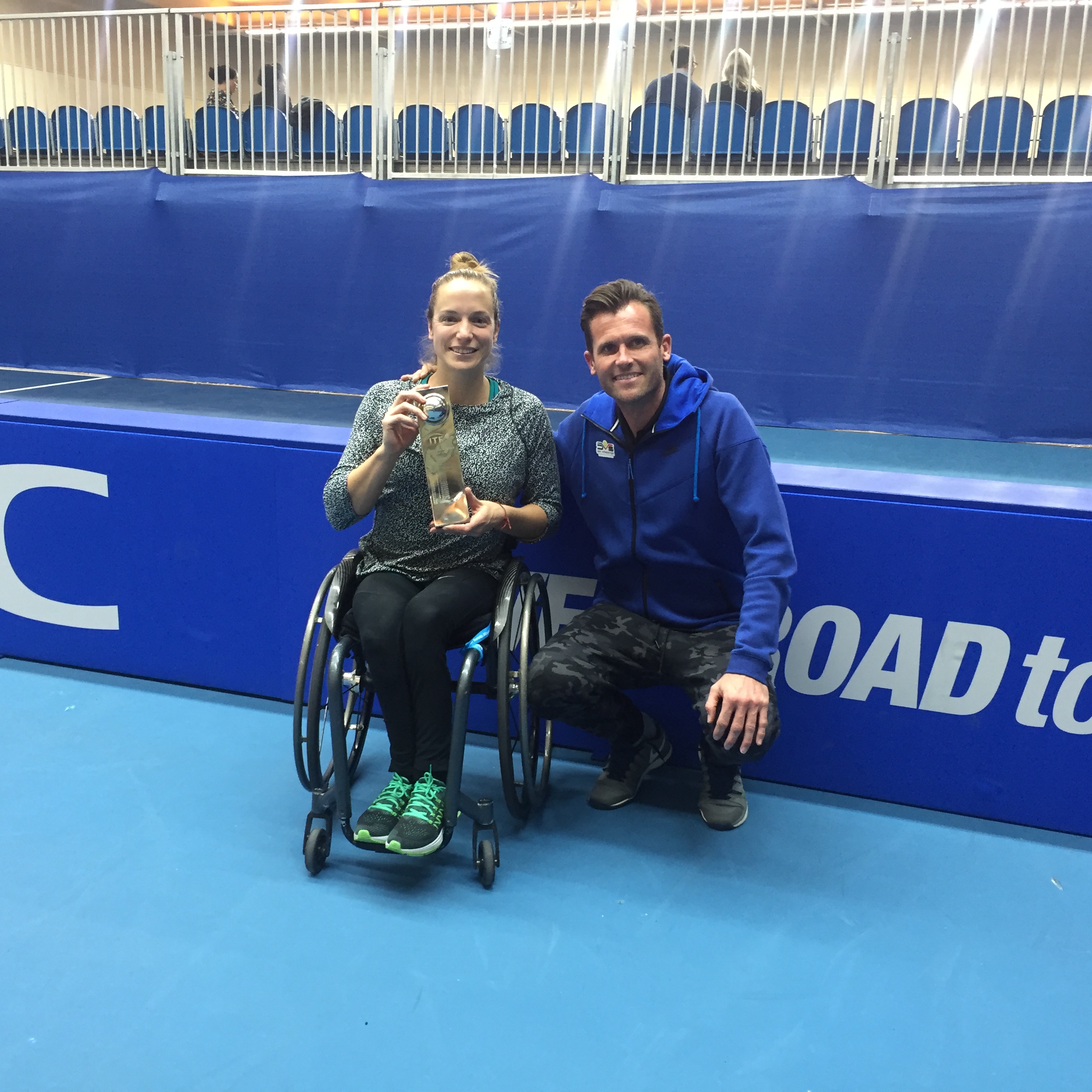 Together with my coach Dennis van Scheppingen.