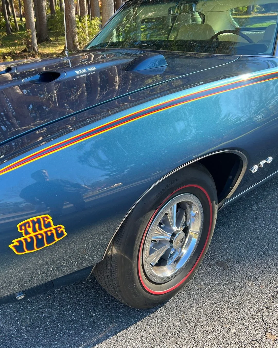 This Liberty Blue example is particularly notable for its early production date of March 3, 1969. At the beginning of the model year, the Judge was offered exclusively in Carousel Red until February, making this one of the earliest known examples pro