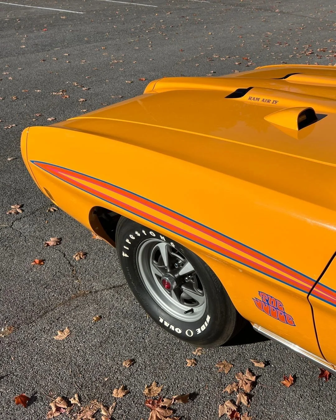 Finished in the eye-catching Orbit Orange, this Judge represents one of the most iconic muscle car color combinations of the era.