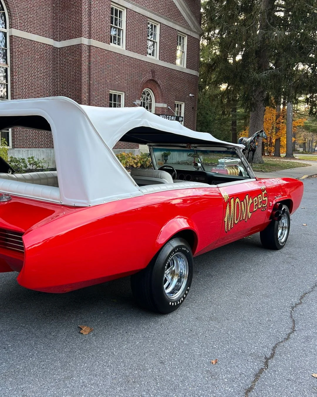Designed to steal the scene, the Monkeemobile quickly became one of the most famous television cars of all time.
Now on display at the Saratoga Automobile Museum.