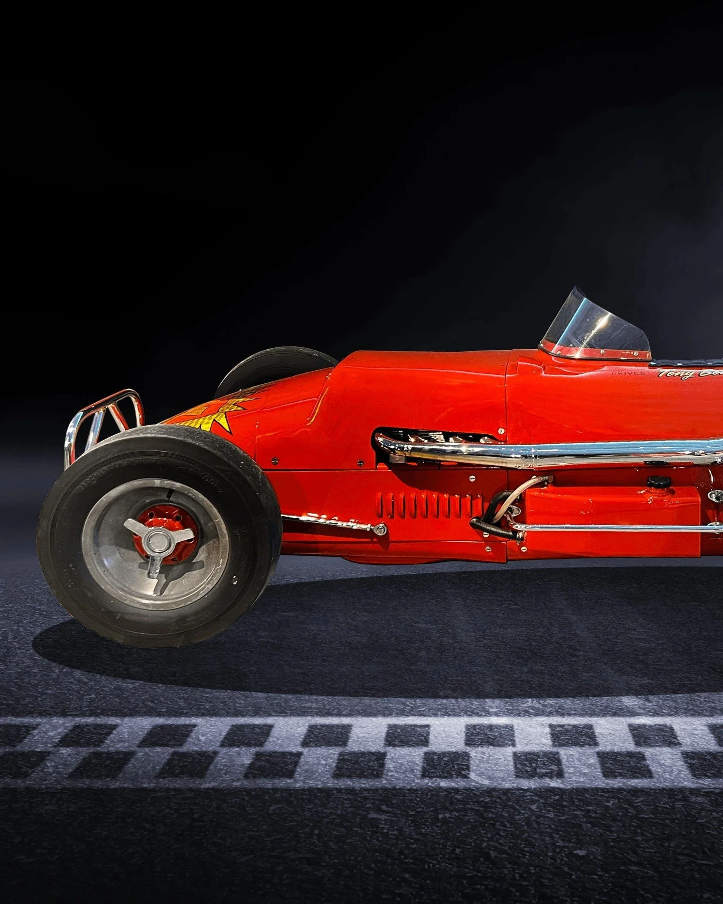 A new racer has arrived: 1957 Frank Kurtis Midget Roadster M-100, on exhibit in the Freihofer Gallery - 2nd Floor