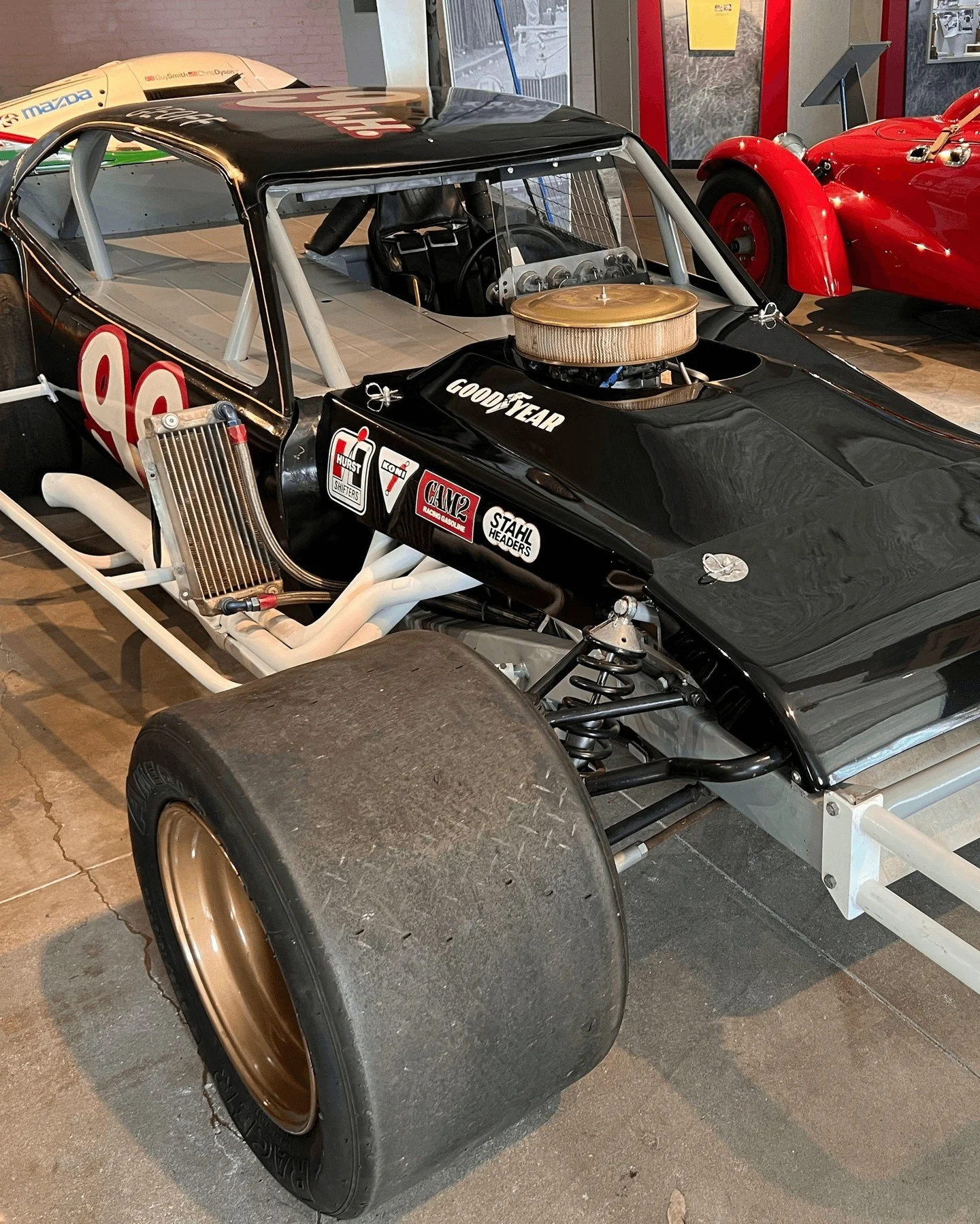 Geoff Bodine drove this Pinto winning at Stafford Springs, Seekonk , Thompson, Martinsville, Trenton and Oswego - in total winning 15 Features in this Pinto: On exhibit Freihofer Gallery 2nd Floor. @GeoffreyBodine