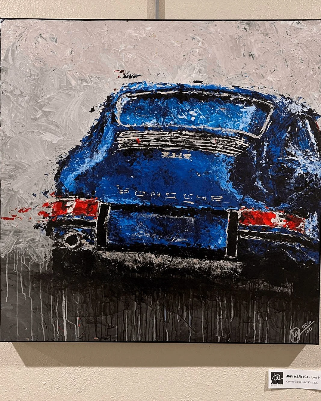 Artwork Wednesday: Abstract Air #03 by Lyn Hiner on exhibit in the Rosner Gallery - @lynhinercars