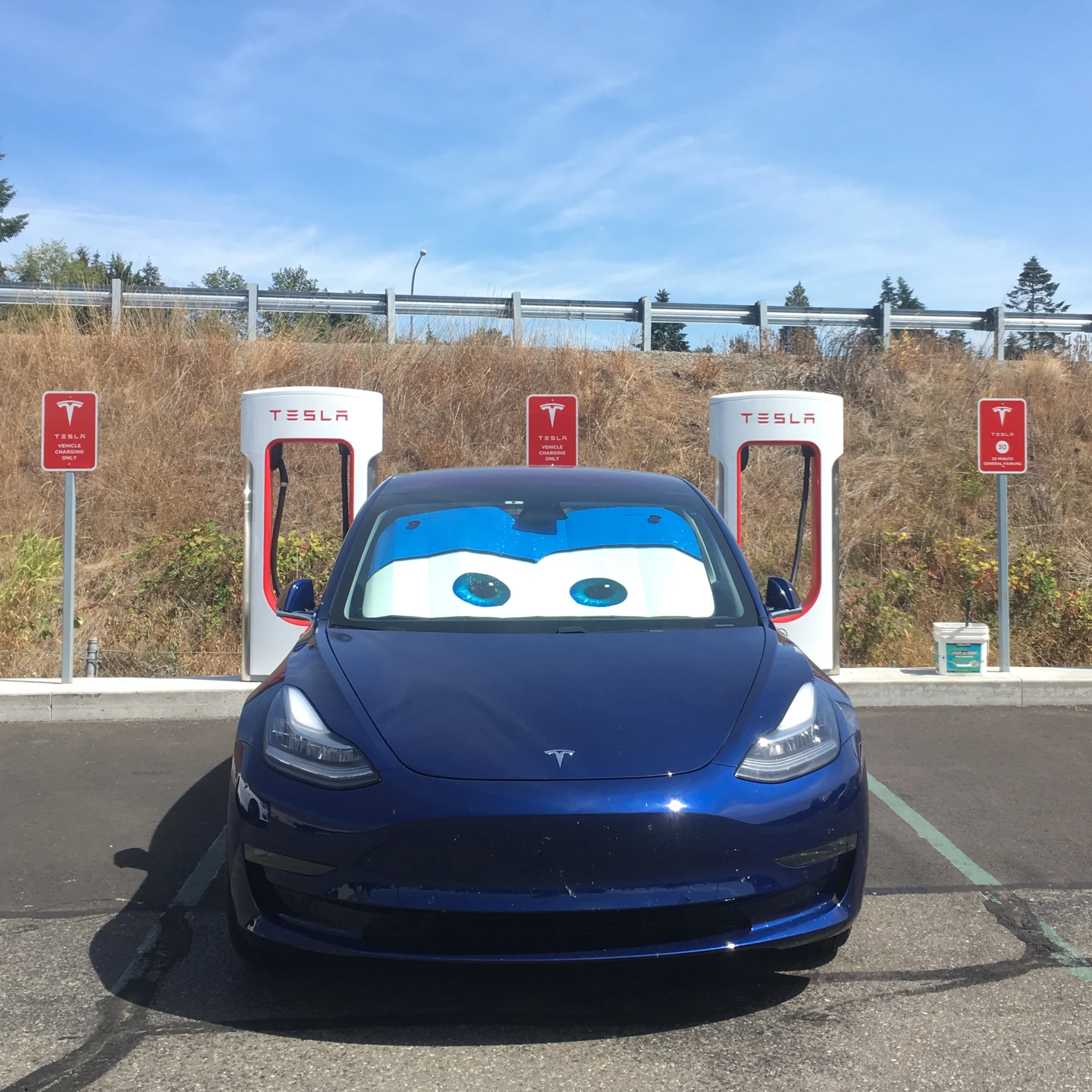 Supercharging at Centralia, WA