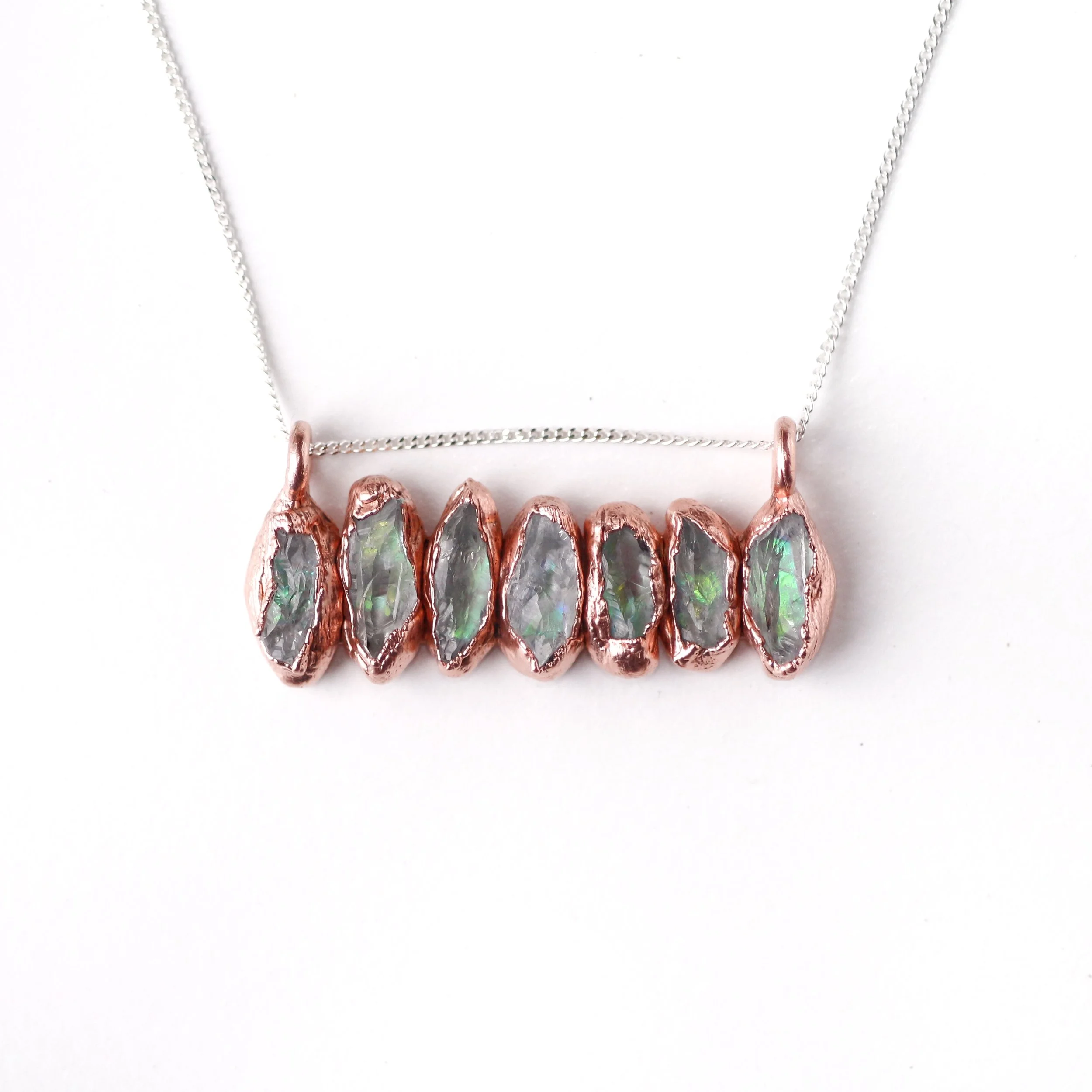 Dainty Multi-Stone Amethyst Flash Necklace