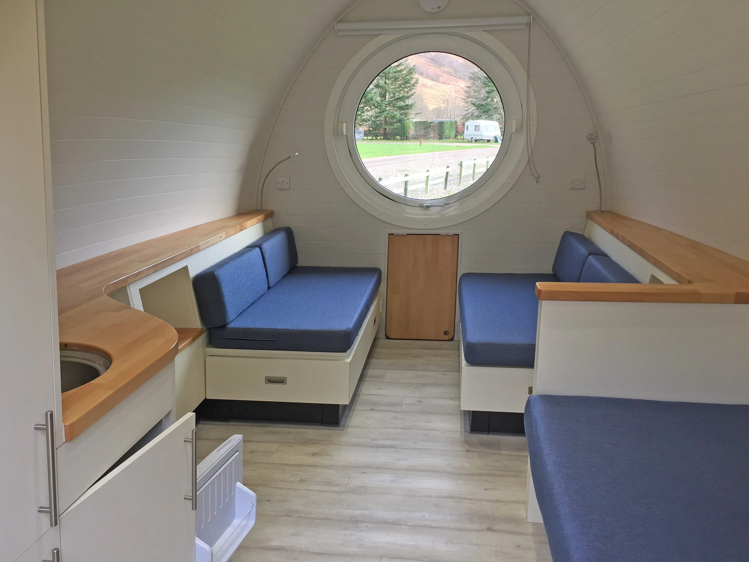 3 berth Pod Interior