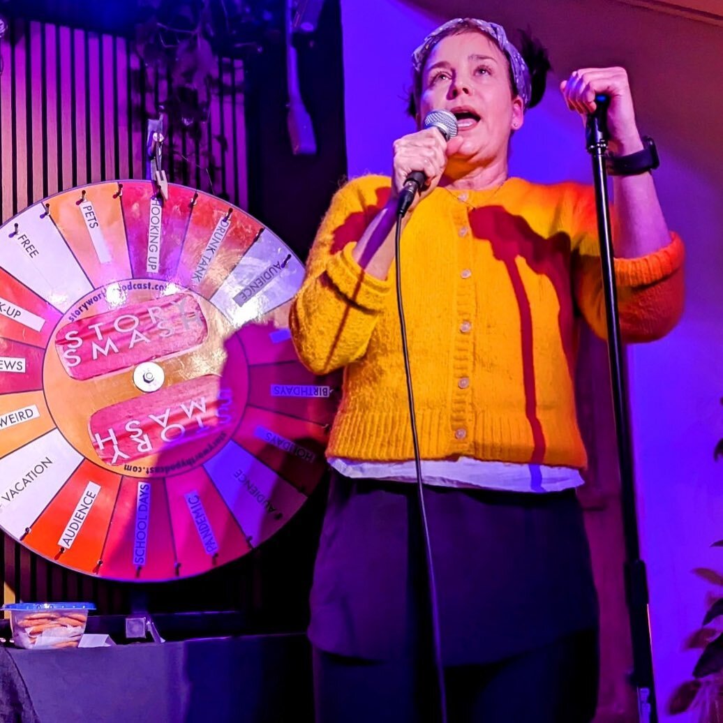 @brandee_stilwell dazzles the crowd at @crowcomedy a few weeks ago. The episode is up now on the Story Worthy podcast. Next show is in Silverlake at @lyrichyperion Saturday May 20th 7:30. Tickets coming! And wait till you see who&rsquo;s playing the 