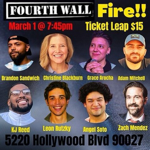 This show will be a blast! I&rsquo;m hosting, come on down th @fourthwalltv on Hollywood Blvd. Friday night, 8;00. Get it!