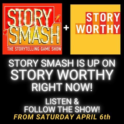 Story Smash The Storytelling Game Show @storysmash is up on the Story Worthy Podcast! Listen to the drama, the funny and the peculiar stories on STORY SMASH!- https://bit.ly/3PZOpkj
with Expert Judges Writer @dannyzuker Comedian Blaine Capatch and Ac