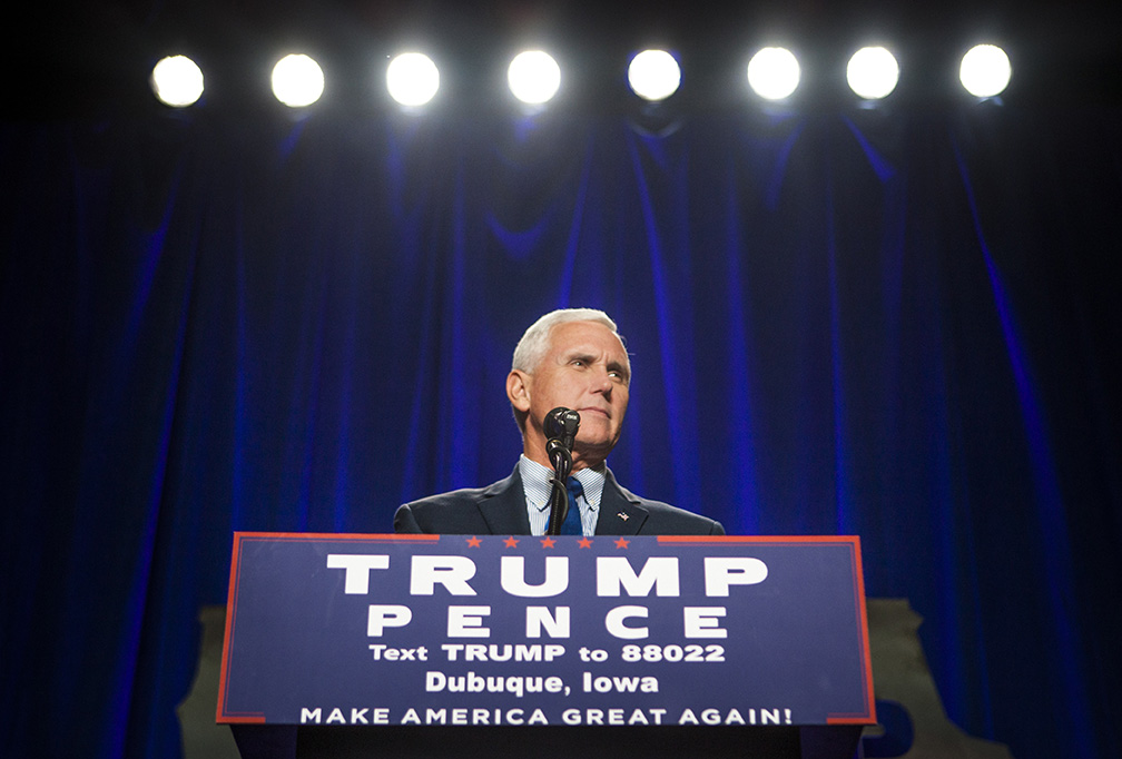 Mike Pence Rally at Giese Manufacturing. Dubuque, Iowa.